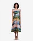 Prism Panelled Linen Dress