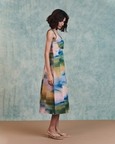 Prism Panelled Linen Dress