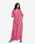 Amalfi Linen Half Sleeves Flared Jumpsuit