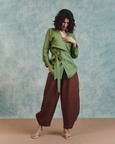 Linen Wrap Top