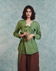Linen Wrap Top