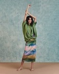 Prism Co-Linen Midi Skirt