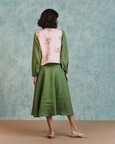 Flora Embroidered Rounded Co-Linen Waistcoat