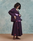 Embroidered Open Linen Jacket