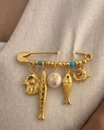Ocean Relic Charm Pin Brooch