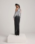 The Cascade Fringe Halter Pencil Dress