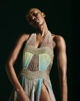 Suspended Sequins & Chiffon Dress