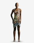 Meandered Asymmetric Dress