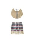 Handwoven Skirt & Cowl Top
