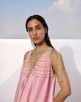 Ombre Satin Dress with Fringes