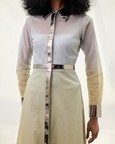 Metallic Shirt Dress