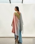 Metallic Mesh Asymmetric Kaftan