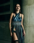 Interwoven Dimensional Halter Dress