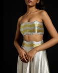 Metallic Wave Satin Ensemble