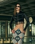 Embroidered Cropped Biker Jacket