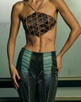 Diamond Interwoven Mosaic Bustier