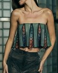 Cropped Panelled Top