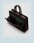 Verona Signature Business Bag – Glossy Croc Finish with Laptop Compartment