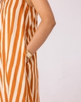 Amaran Striped Midi Dress