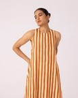 Amaran Striped Midi Dress