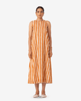 Amaran Striped Midi Dress