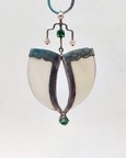 Avani Silver Faux Tiger Claw Green Royal Pendant