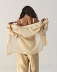 Ivory Organza Blazer Set