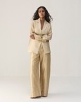 Ivory Organza Blazer Set