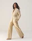 Ivory Organza Blazer Set