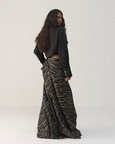 Black Onyx Bias Skirt Set