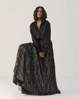 Black Onyx Bias Skirt Set