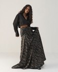 Black Onyx Bias Skirt Set