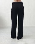 Bristol Black Crepe Draped Top and Pants