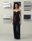 Black Iris Embroired Corset & Pants
