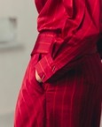 Jester Red Pinstripe Shirt and Pants