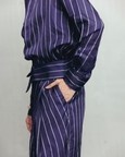 Jester Purple Pinstripe Shirt and Pants