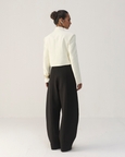 Black Ponte Barrel Pants