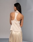 Mandarin Collar Racerback Top