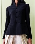Mandarin Collar Hourglass Blazer