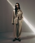 Mandarin Collar Linen Overshirt