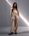 Mandarin Collar Linen Overshirt