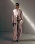 Mandarin Collar Linen Overshirt