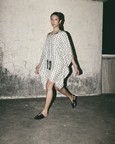 Grid Kaftan Dress