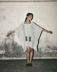 Grid Kaftan Dress