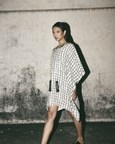 Grid Kaftan Dress