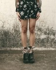 Floral Organza Shorts