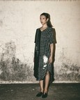 Grid Bloom Kaftan