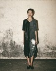 Grid Bloom Kaftan