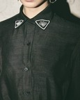 Black Canvas Shirt Dress