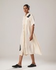 Mj Pleated Dress (White)